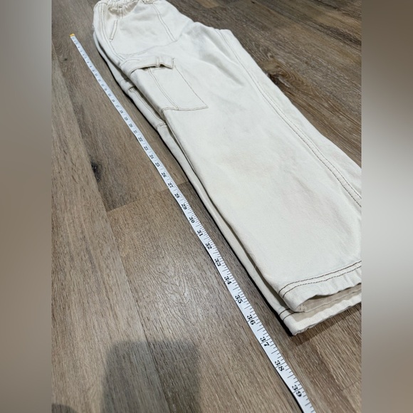PacSun Size M Cream Cargo Pants Relaxed Fit Baggy - Picture 4 of 10